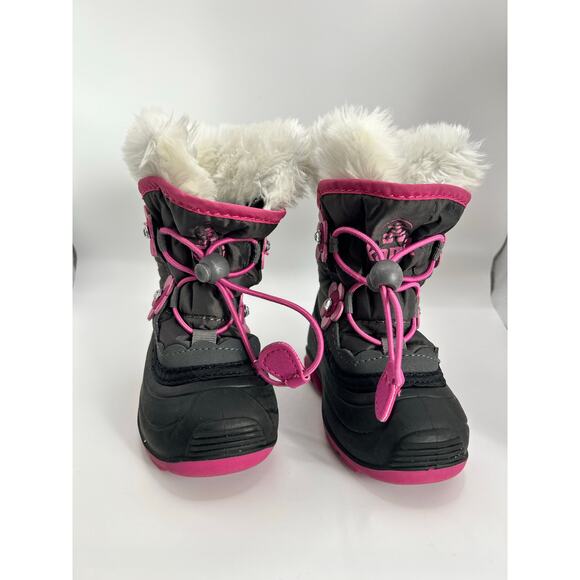 Kamik Other - Kamik Pink Blossom Floral Fur Snow Toddler Girl Waterproof Lightweight Size 5C
